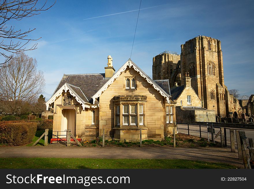 A view of Elgin village in Scotland