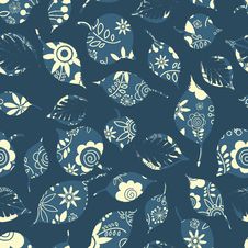 Seamless Pattern With Leaves Stock Photo Seamless Pattern With Leaves Stock Photo
