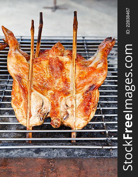 Closeup Image of Chicken Grilled