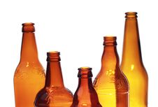 Glass Bottles Royalty Free Stock Photo Glass Bottles Royalty Free Stock Photo