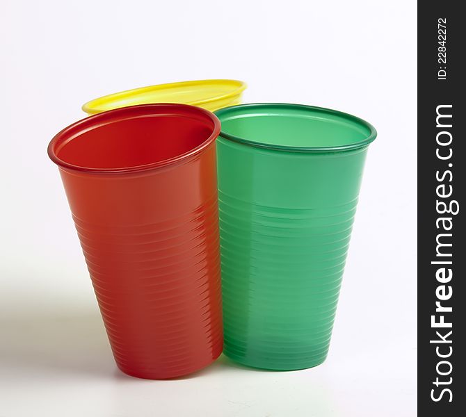 Plastic containers for pouring liquid. Plastic containers for pouring liquid