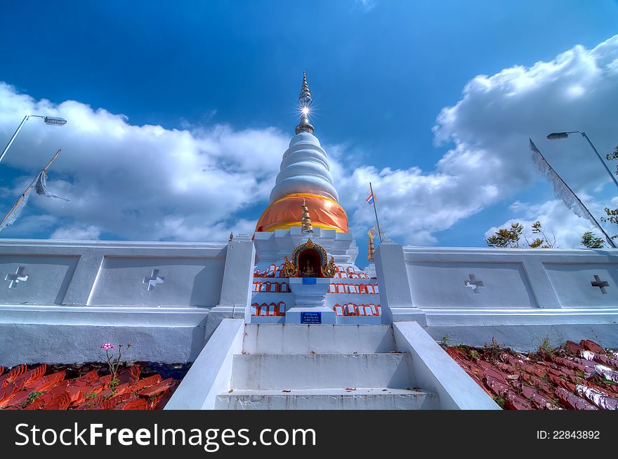 Wat Phra That Doi Leng Temple, Phare, Thailand is the one of the principle landmark of Phrae province, Thailand.