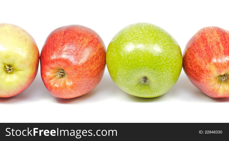 Apple Green Red, vegan food and vegitables. Apple Green Red, vegan food and vegitables