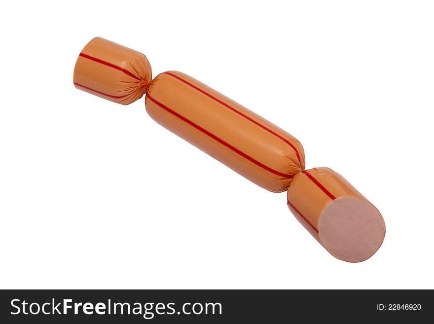 Boiled sausages in hermetically sealed insulated. Boiled sausages in hermetically sealed insulated