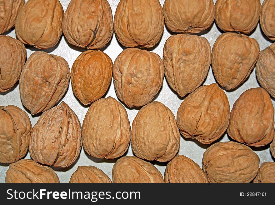 a little pack of walnuts