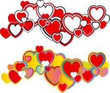 Valentines Day Hearts Stock Photography