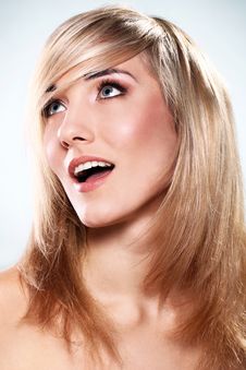 Portrait Of Beautiful Blonde Royalty Free Stock Photography Portrait Of Beautiful Blonde Royalty Free Stock Photography