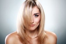 Portrait Of Beautiful Blonde Stock Photos Portrait Of Beautiful Blonde Stock Photos