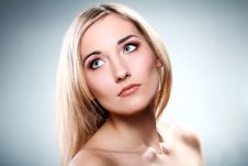 Portrait Of Beautiful Blonde Stock Photos Portrait Of Beautiful Blonde Stock Photos