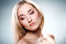 Portrait Of Beautiful Blonde Royalty Free Stock Image Portrait Of Beautiful Blonde Royalty Free Stock Image