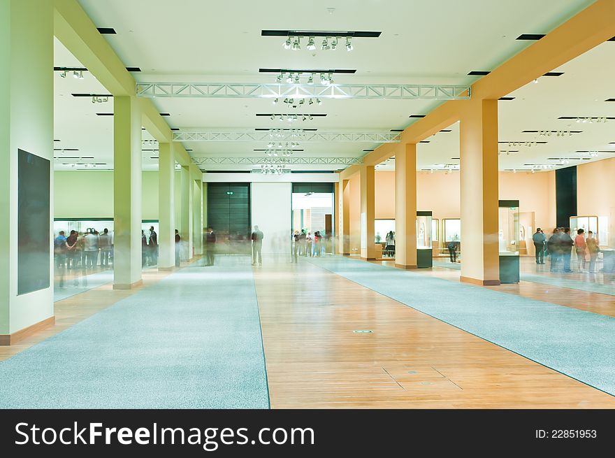 Corridor In Modern Exhibition Hall