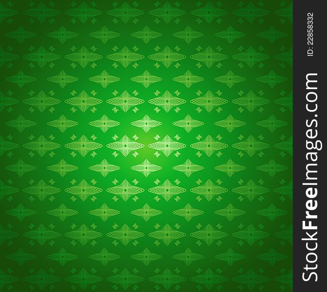 Seamless pattern wallpaper green forms. Seamless pattern wallpaper green forms