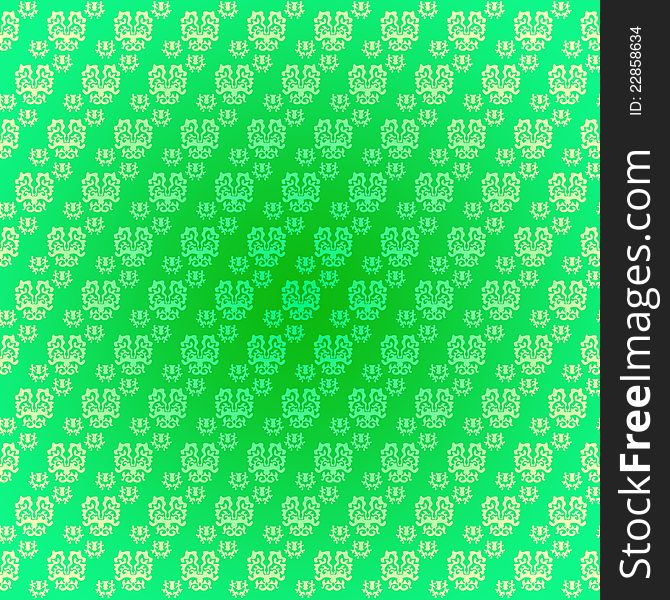 Seamless pattern wallpaper light green drawings. Seamless pattern wallpaper light green drawings