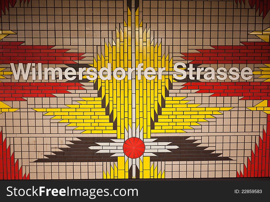 Berlin Metro Station Mosaic