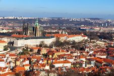View Of The Cathedral Of St. Vitus From Petrin Hil Royalty Free Stock Photo View Of The Cathedral Of St. Vitus From Petrin Hil Royalty Free Stock Photo