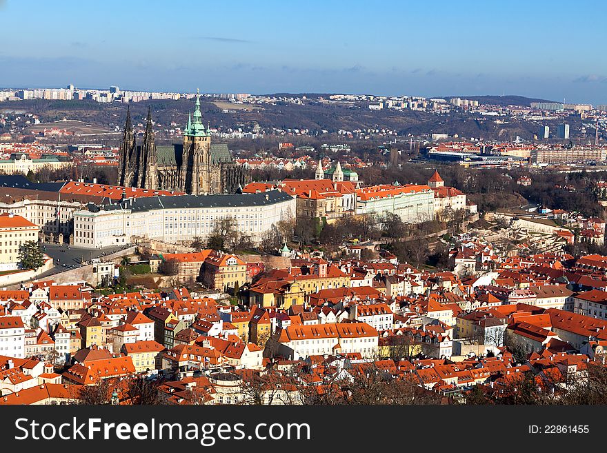 View Of The Cathedral Of St. Vitus From Petrin Hil