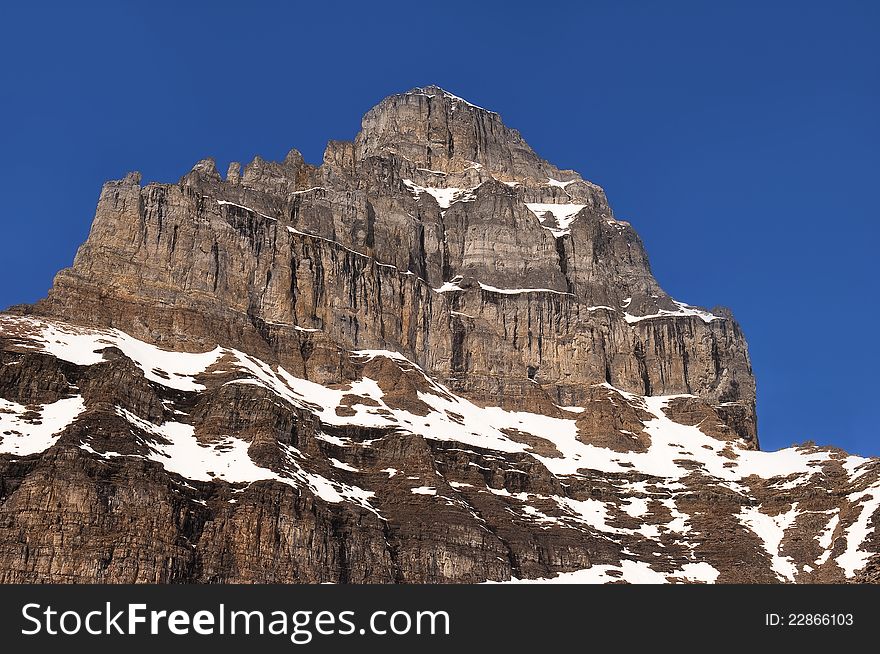 Canadian mountains near Lake Moraine