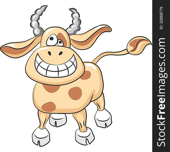 Vector Funny Cow