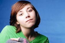 Girl Staring Royalty Free Stock Photography Girl Staring Royalty Free Stock Photography
