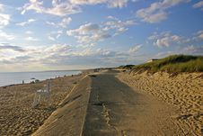Beach At Sunset Stock Photo Beach At Sunset Stock Photo