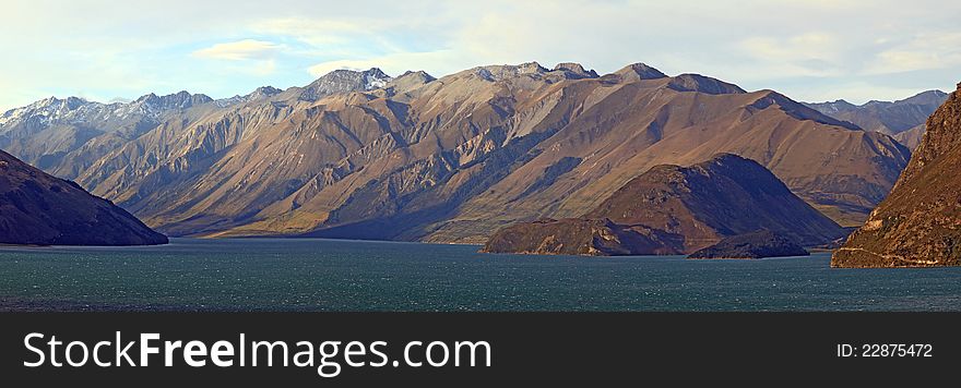 Lake Hawea Panorama Wanaka New Zealand