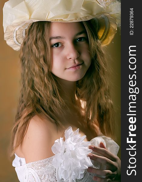 Artistic photo of beautiful young girl. Artistic photo of beautiful young girl