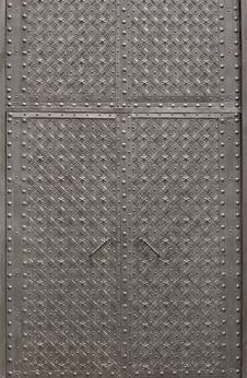 Black Metal Doors Royalty Free Stock Photo