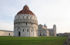 Pisa Cathedral And Baptistery Stock Photography