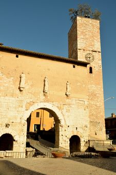 Clocktower. Spello. Umbria. Stock Photos Clocktower. Spello. Umbria. Stock Photos