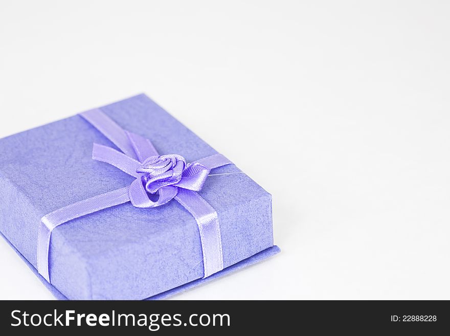 Cardboard box to store small gifts blue. Cardboard box to store small gifts blue