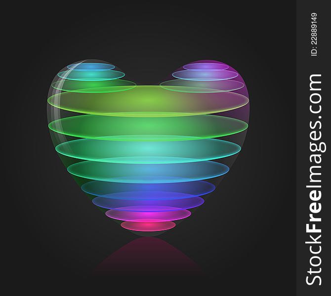 Colored Heart