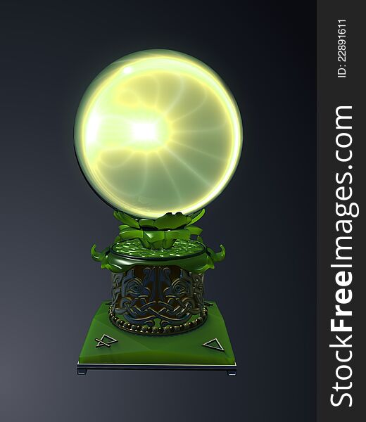 Magic sphere spiritism a guessing Prediction of the future.