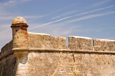 Outer Wall Of Historic Fort Stock Photography Outer Wall Of Historic Fort Stock Photography