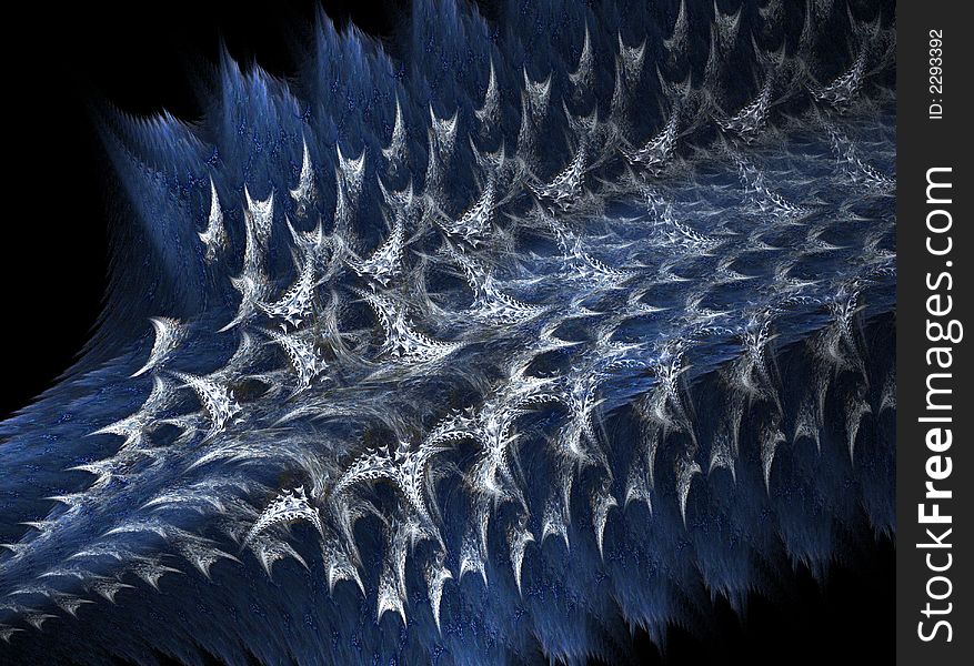 The hairy tail is a complex fractal image