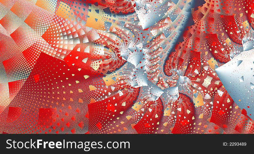 Fractal party background is a complex fractal image