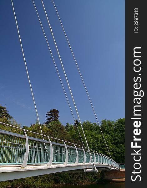 Pedestrian Suspension Bridge, Exeter, Devon, England