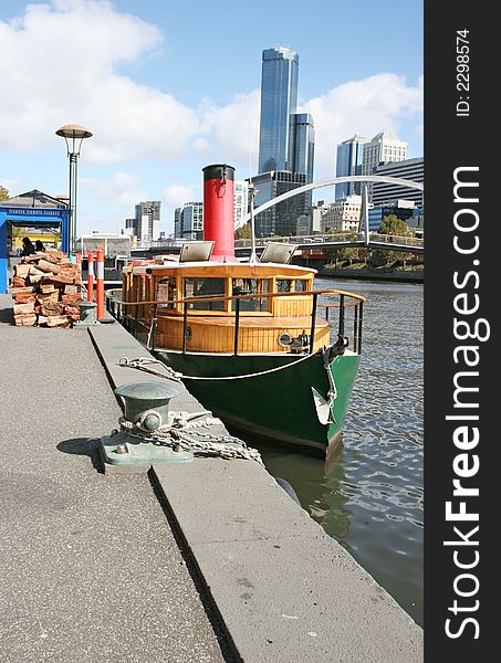 Yarra riverbank - icon of the Melbourne city.