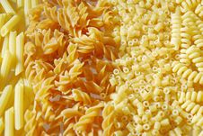 Different Types Of Italian Pasta Stock Image