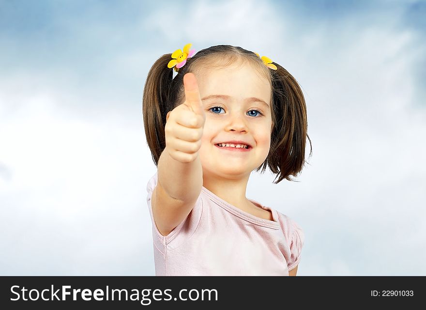 Portrait of a little cute baby.Isolated. Portrait of a little cute baby.Isolated