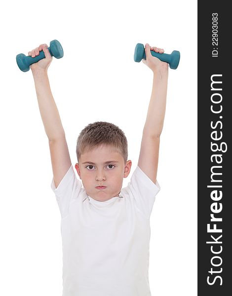 Boy With Dumbbells