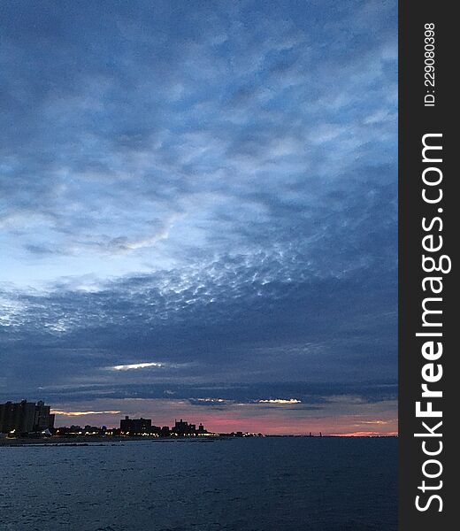 Dawn In September At Coney Island In Brooklyn, New York, NY.