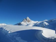 Snow Covered Alpine Scene Stock Photo Snow Covered Alpine Scene Stock Photo