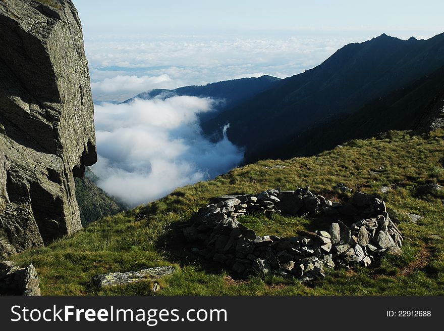 Fagaras mountains, Southern Carpathians, Romania. Fagaras mountains, Southern Carpathians, Romania