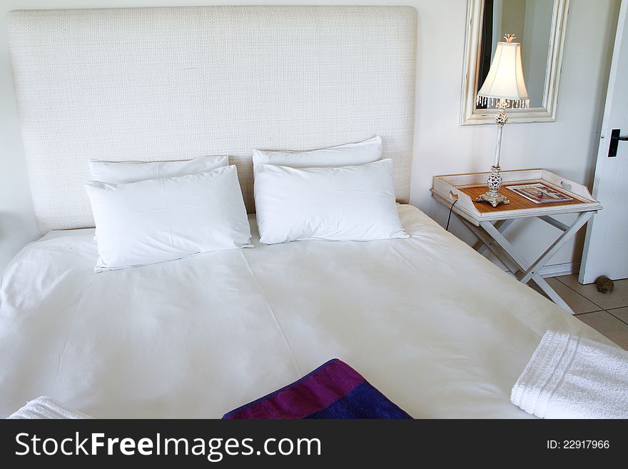 Designer Bed In A Luxury Bedroom