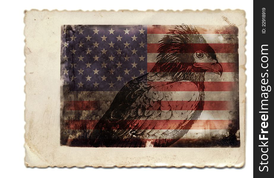 American flag - with eagle symbol