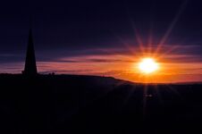 Steeple Sunset Stock Images Steeple Sunset Stock Images