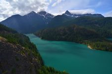 Lake Diablo In The Northern Cascades, Washington Royalty Free Stock Image Lake Diablo In The Northern Cascades, Washington Royalty Free Stock Image