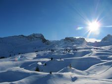 Snow Covered Alpine Scene Stock Photography Snow Covered Alpine Scene Stock Photography