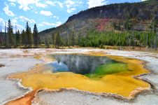 Emerald Pool At Yellowstone National Park Royalty Free Stock Images Emerald Pool At Yellowstone National Park Royalty Free Stock Images