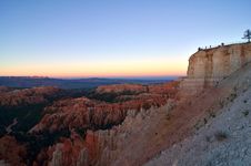 Bryce Canyon Overlook At Sunset Royalty Free Stock Images Bryce Canyon Overlook At Sunset Royalty Free Stock Images